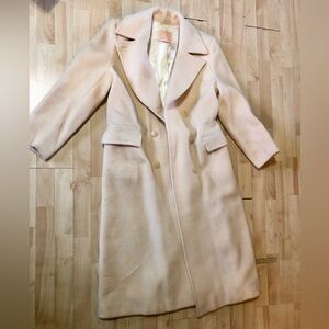 Pendleton Classic Beige Long Wool Coat